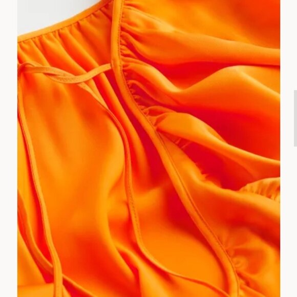 2xl NWT Flowy Orange Dress H&M NWT - Picture 2 of 3